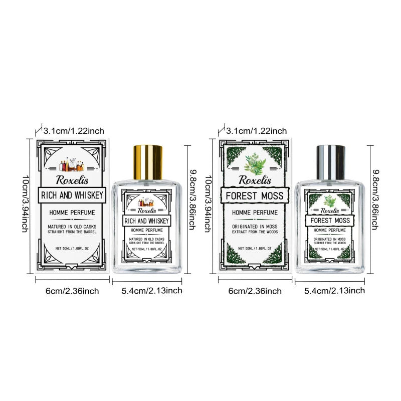 Charismatic Men's Perfume Charming Whiskey Light Fresh Elegant Long-lasting Fragrance Non-irritating Body Spray Eau De Cologne