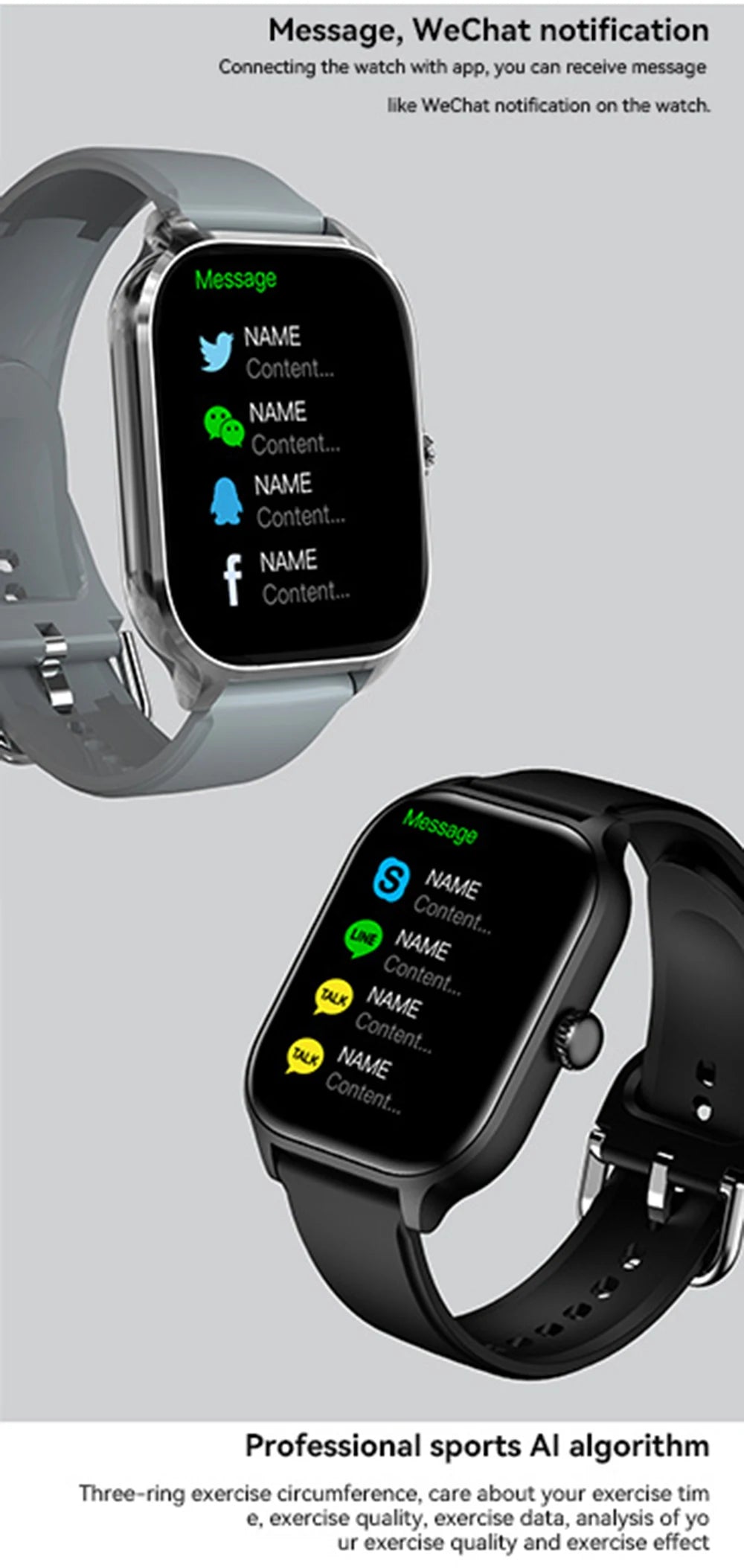 2026 New Smart Watch 2.01" HD Display Bluetooth Call Blood Oxygen Heart Rate Monitor Fitness Gift for Men Women