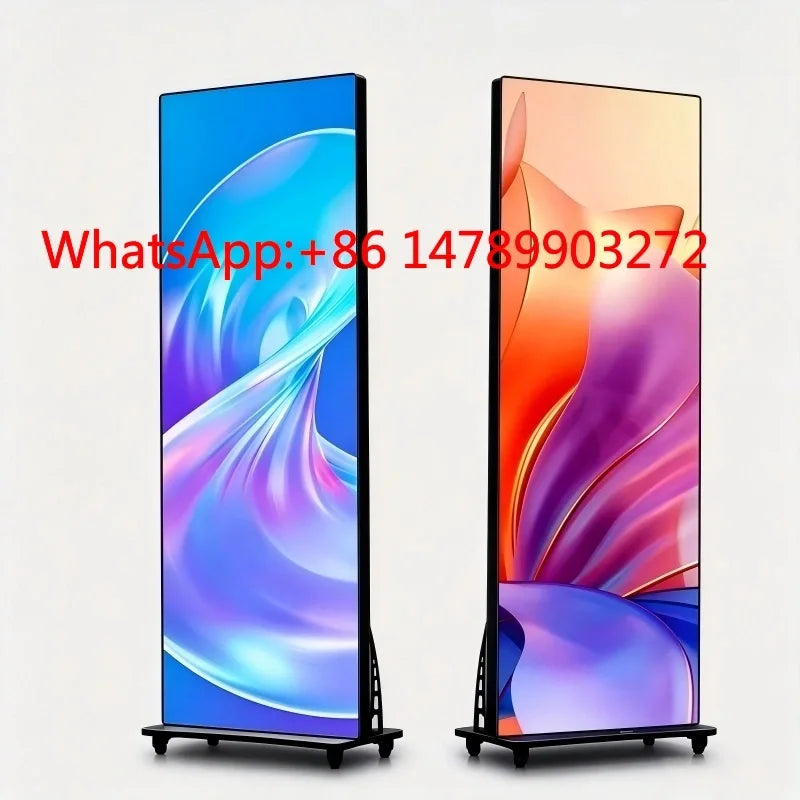 P1.25 P1.6 P1.8 4G Control Floor Standing Panel Mall Indoor Advertising Poster Wall