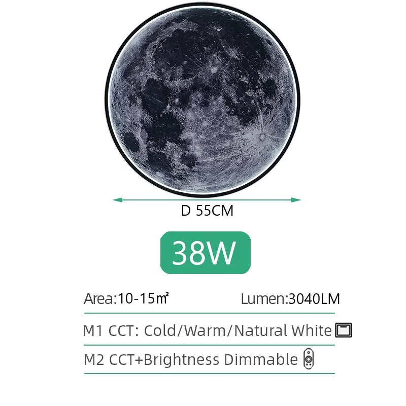 Interior Wall Light Creativity Lunar Surface Wall Lamp Intelligent Remote Control Dimming Home Decorations Bedroom Corridor Amp