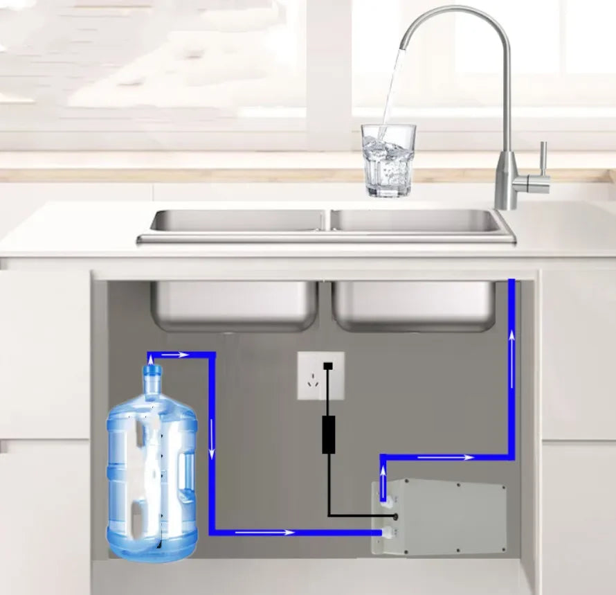 12V Caravan Electric Kitchen Water Pump Faucet Automatic Water Suction Pump 1.5 L 2.7L Faucet Automatic Suction Pump For Galley