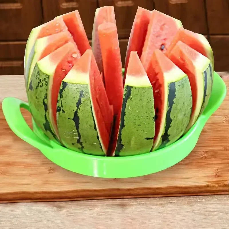 KONI Watermelon Slicer Cutter Stainless Steel Creative Windmill Shape Large Size Convenient Fruit Dividers Kitchen Gadgets Items