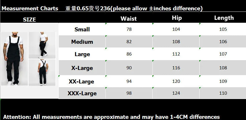 2026 Men's Ripped Denim Overalls Fashion Full Length Suspender Pants Man Jeans High Street Jumpsuit Distressed Casual Trousers