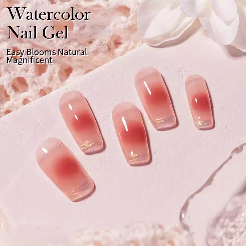 BORN PRETTY 15ml Autumn Nail Blossoming Gel Spreading Effect Watercolor Flower Gel Easy to Apply for Nail Art Manicure Pedicure