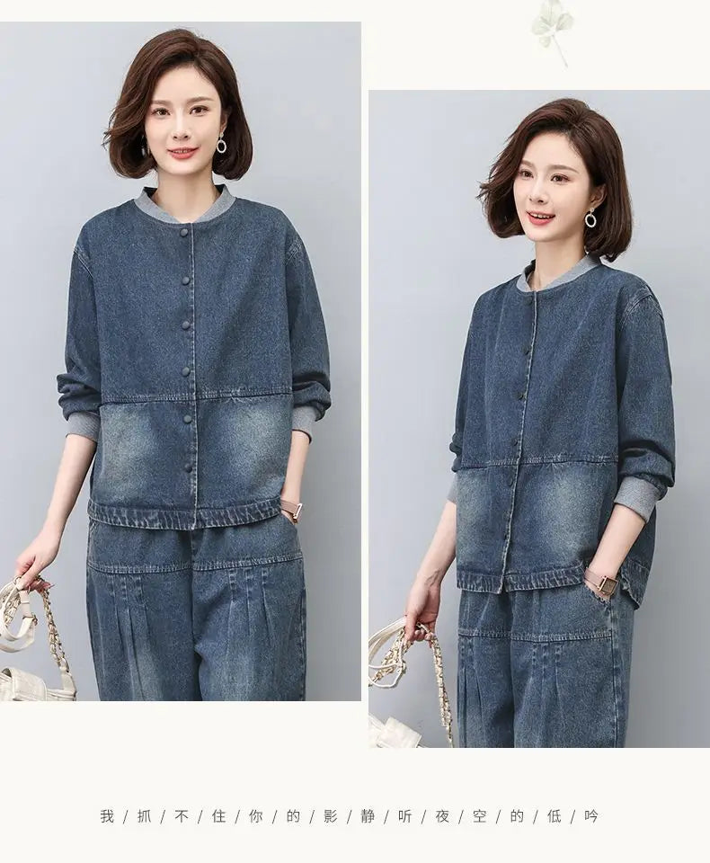 Retro Denim Coat For women Short style Spring autumn Thin 2026 New Loose Cowboy Baseball Jackets Women's Casual Tops Clothes