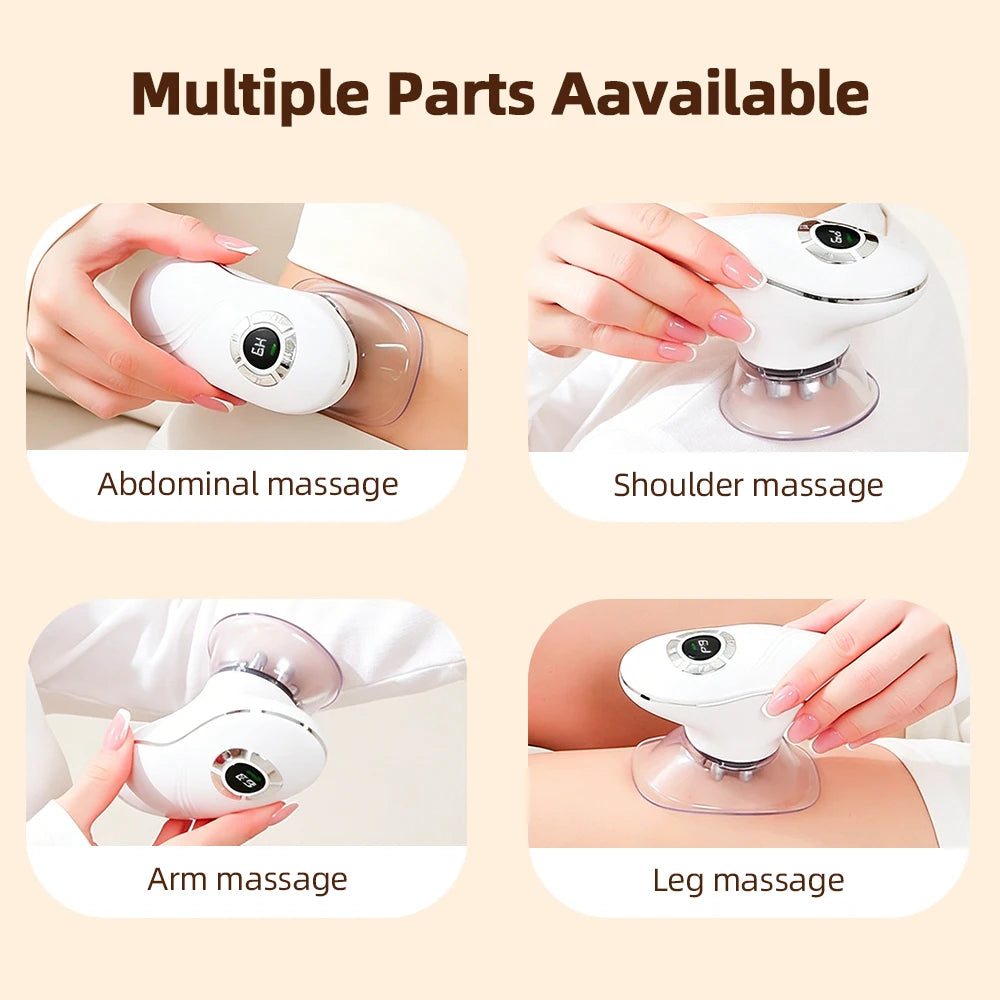 3+1 Body Sculpting Machine Red Light Vacuum Cupping Sculpting Machine Dual Modes Portable Face Body Slimming Massager