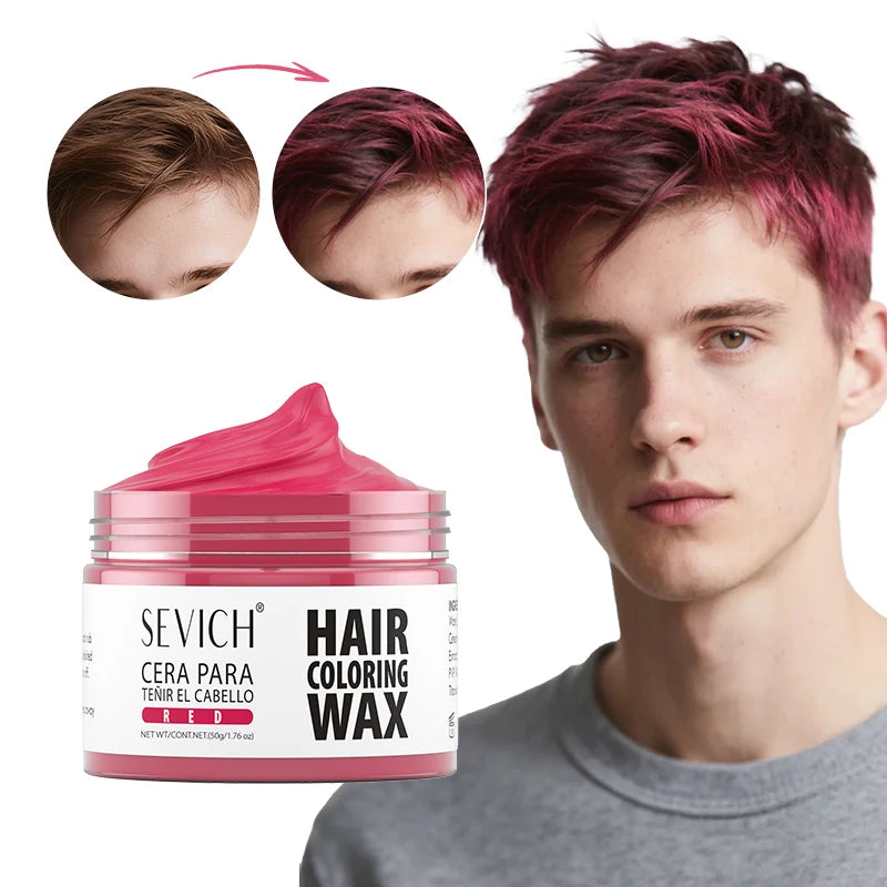 SEVICH 13 Colors Fashion One-Time Hair Color Wax Styling Temporary Dye Cream Gel Diy Mud Pomade For Beards Eyebrow Easy To Wash