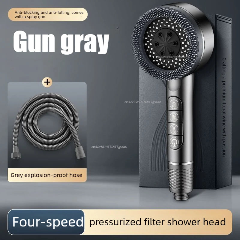 Shower Head Showers for Bathroom Fixtures and Accessories Four Modes Adjustment Shower Faucet Shower Phone Bathroom Accessories