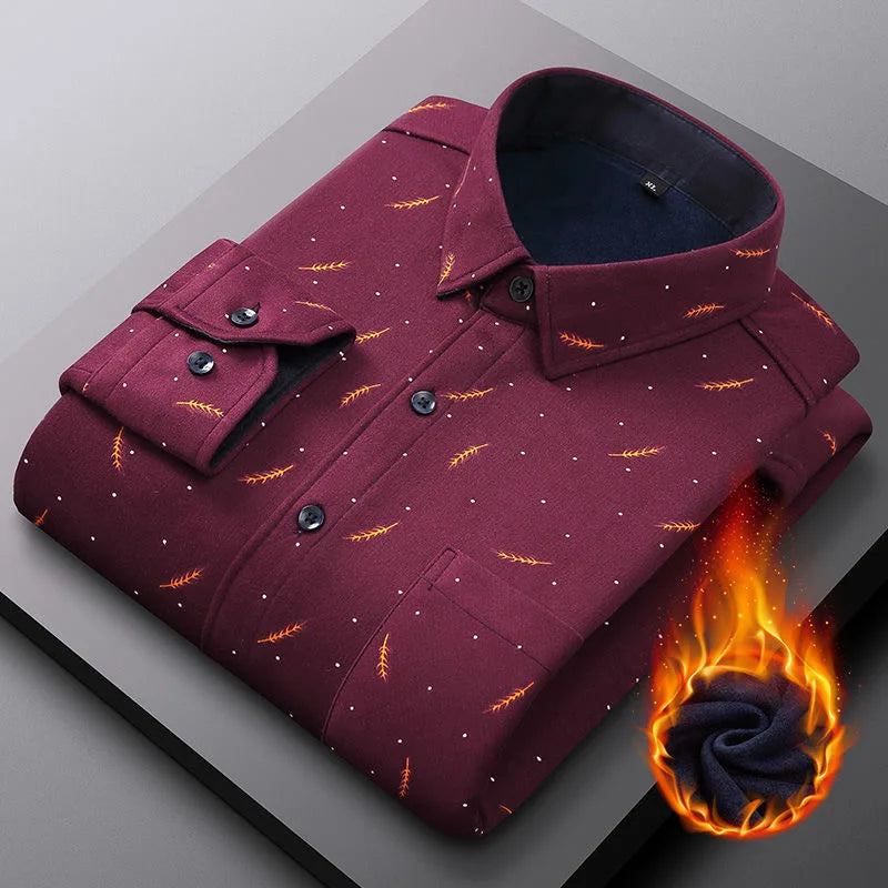 2025 spring shirts flower design high quality thicken casual mens shirt,autumn smart casual shirt men,size M-5XL KCY019
