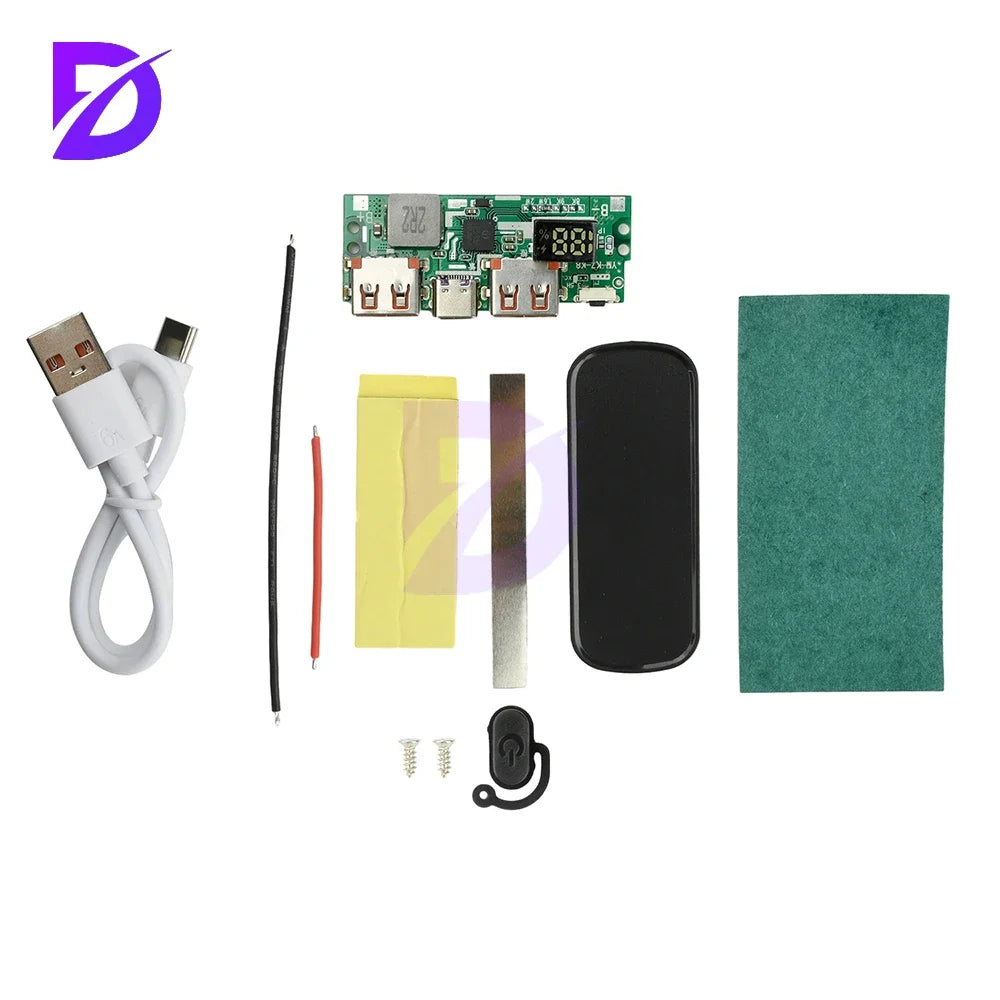22.5W Fast Charging Motherboard Power Bank DIY Kit 1260110 Battery Box Power Bank DIY Kit 20000mAh Power Bank Case