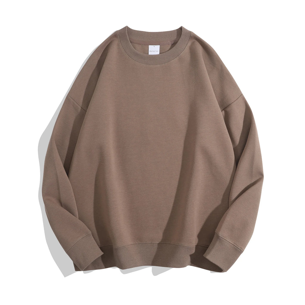 Spring Oversize Sweatshirts for Women O Neck Cotton Solid Hoodie Long Sleeve Tops Loose Women's Pullovers Fashion Streetwear