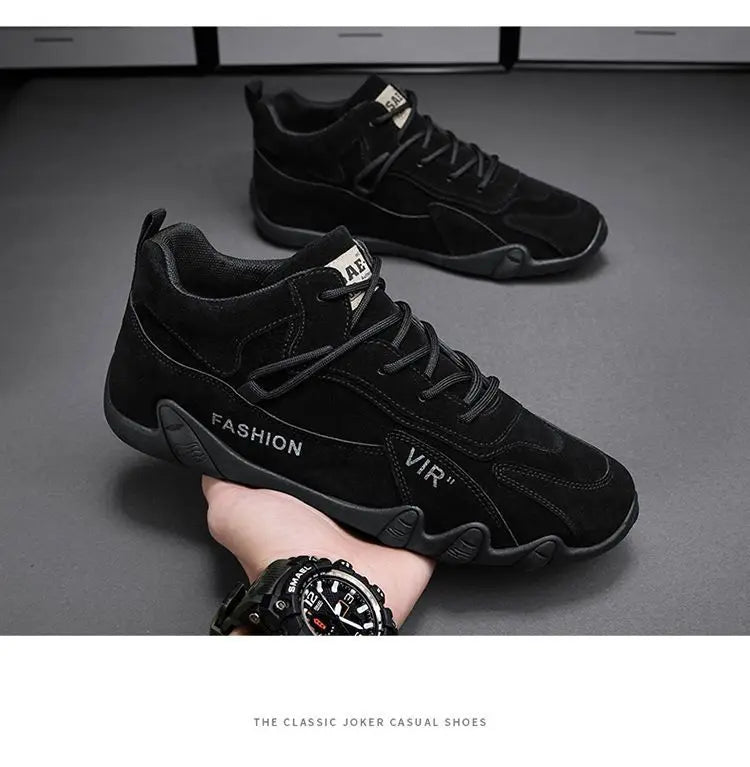 2022 New In Casual Shoes Men Sneakers  Male High Top Sneakers Winter Warm Designer Fashion Loafers Lace Up Shoes Men Ankle Boots