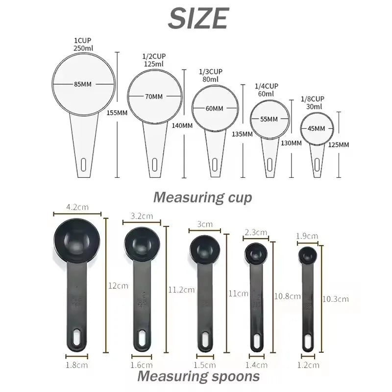Kitchen Measuring Spoon Measuring Cups Measuring Tools Portable Plastic Coffee Sugar Scoop Kitchen Gadgets