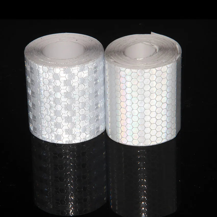 2inch Bicycle Safety Warning Conspicuity White Reflective Tape Reflective Strip Bike Stickers Adhesive Reflectors For Things 10M