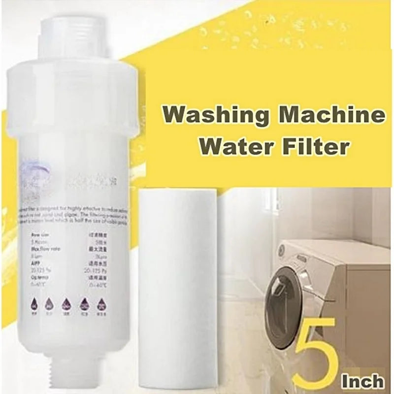 5pcs FILTER Water Filter Cartridge Washing Machine Filter with Adapter Bathroom Water Heater Toilet Household Purifier