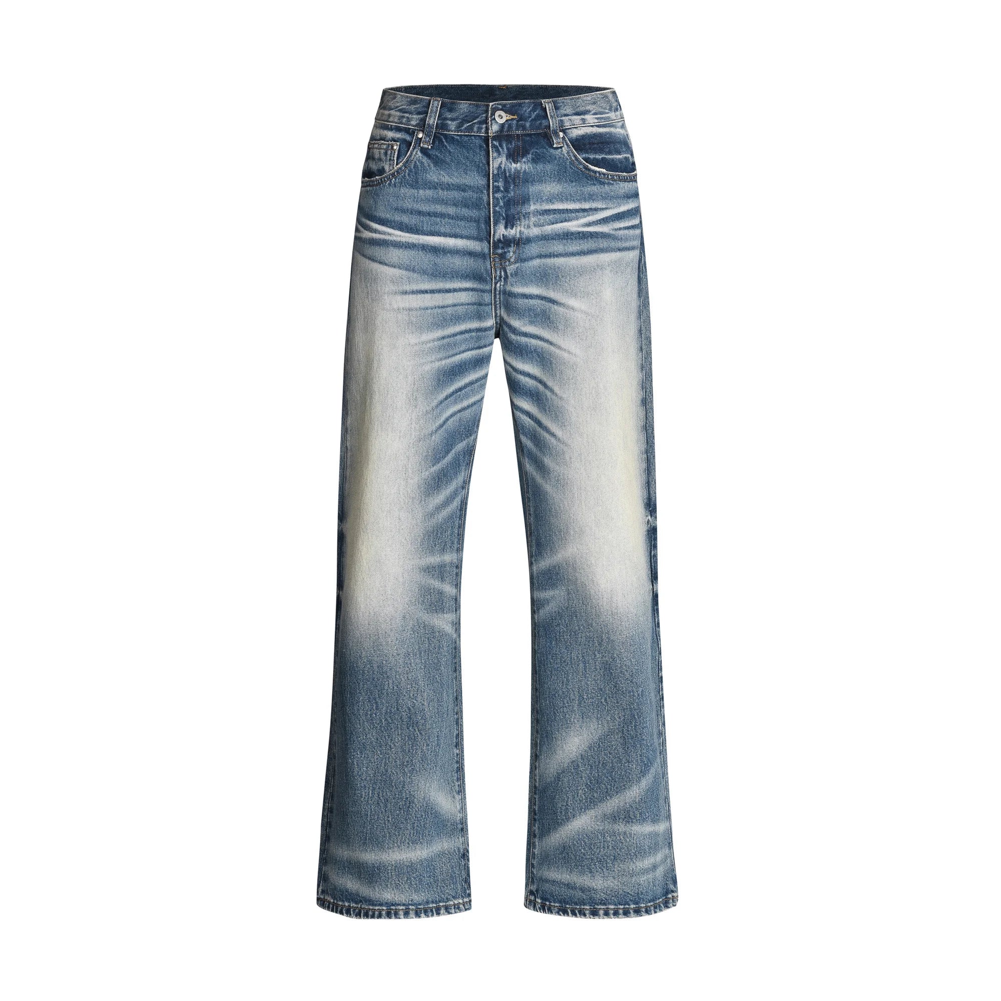 Yao Fashion Basic Style Daily Wear Street Style Retro Unisex Pants Y2k High Street Loose Vintage High Quality Jeans For Men