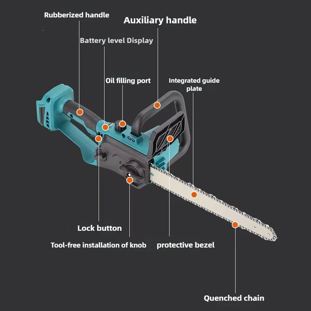 Makita Cordless Power Tool Set: Cordless Rotary Hammer, Rivet Gun, 12V Mini Angle Grinder, Cordless Saw, Air Inflator