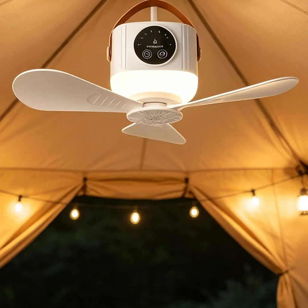 Camping Fans For Tents Low Noise Portable With Remote Timer Camping Tent Fan For Outdoor Beach Rv Bedroom Travel Road Trip