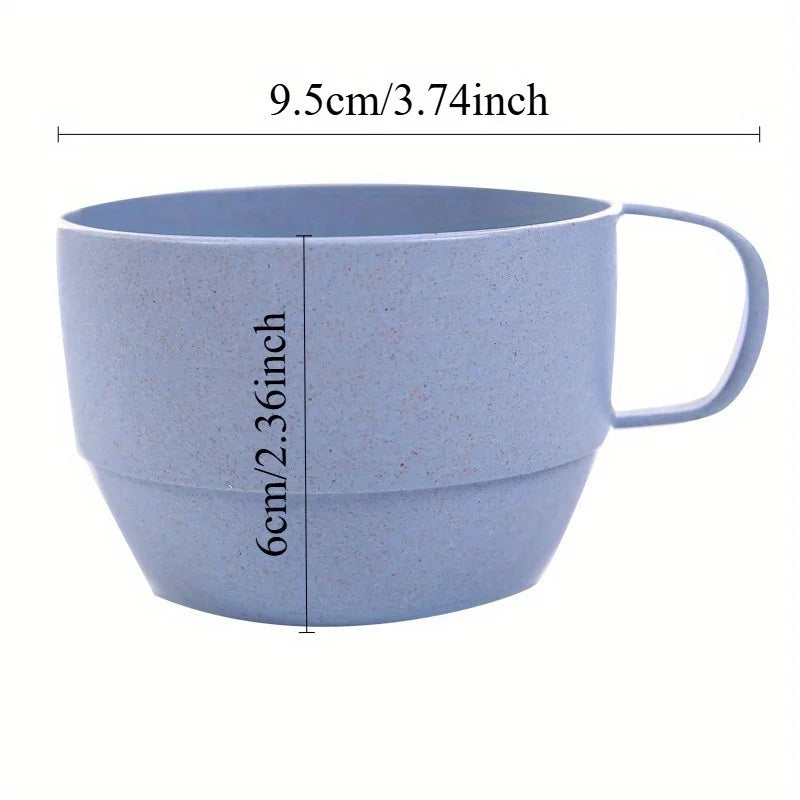 4pcs/set, Multi-functional Minimalist Coffee Drink Cup, Portable Colorful Cup, Simple Large Drink Cup