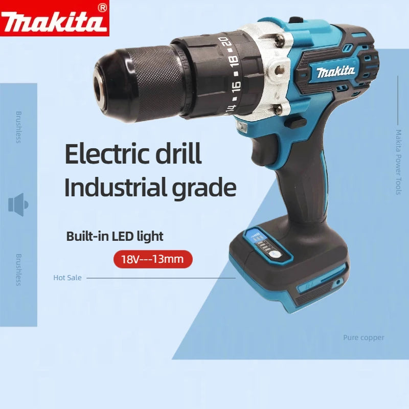 MAKITA 18V lithium electric rechargeable hand drill  DDF487 13mm without battery