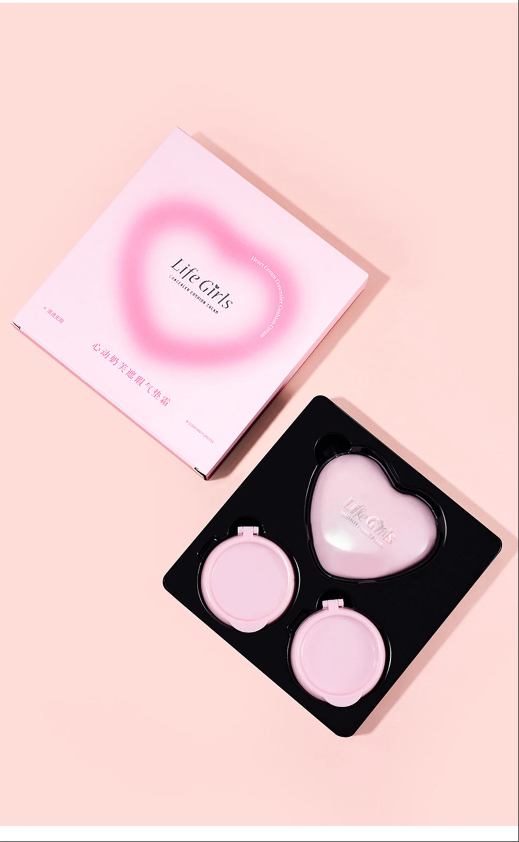 Life Girls Dewy Cushion Foundation 2025 ✦ Milky Hydrating Concealer & Skin Brightener ✦ Transfer-Proof, Buildable Coverage for G