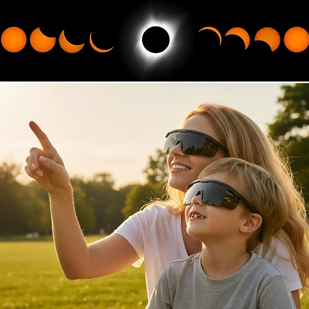 Solar Eclipse Glasses Safety Sun Viewing Paper Glasses Eye Protection UV Resistant Sun Observation Sunglasses For Direct Sun