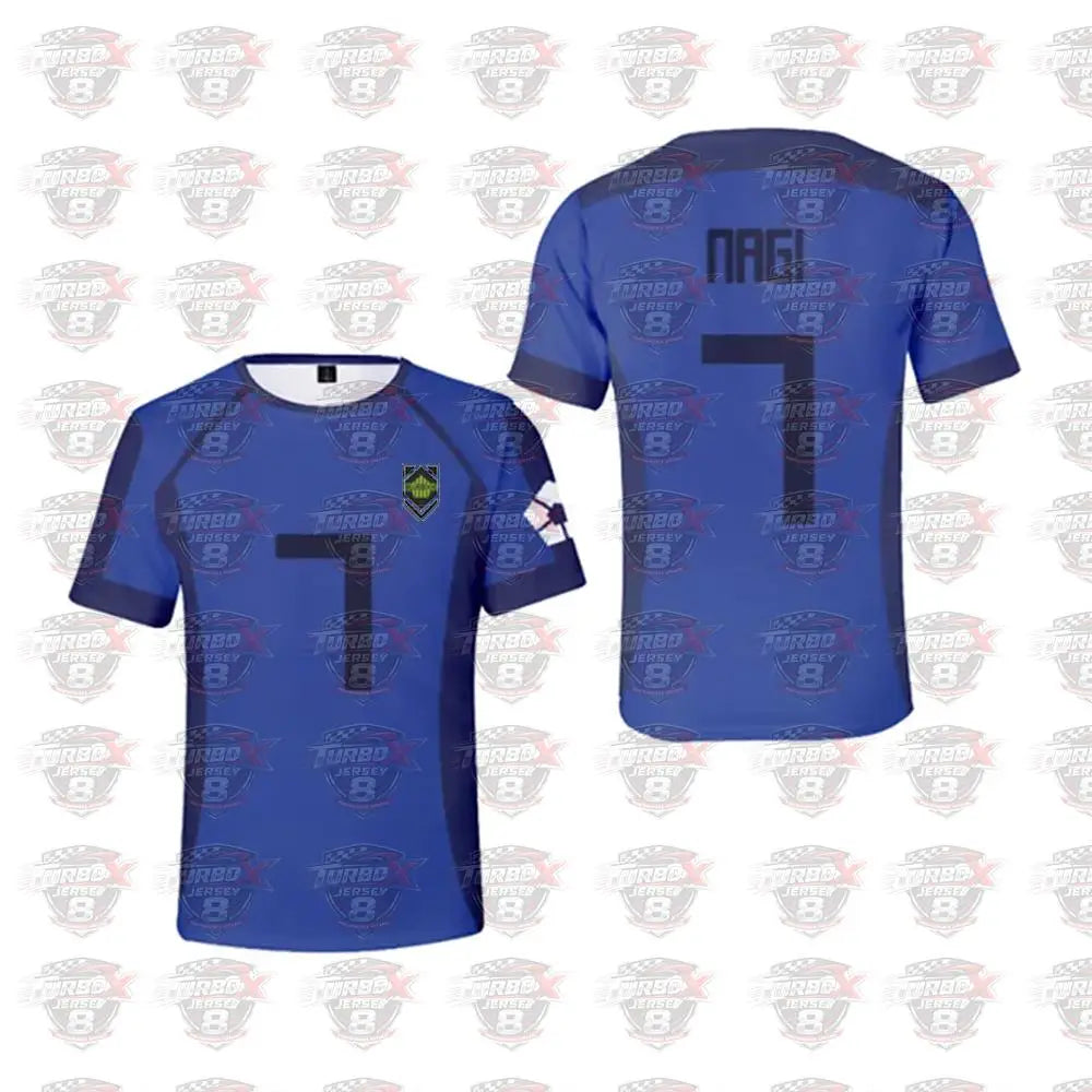 Anime Japan Blue Lock Isagi Yoichi Football Shirt Cosplay Hyoma Chigiri Meguru Bachira Daily Street Style T-shirt Top
