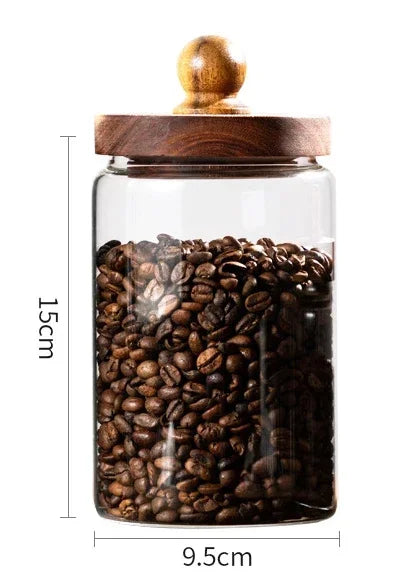 Sugar Coffee Tea Containers Airtight Food Containers Hermetic Pots for Food Container for Cereals Glass Jar With Lid Storage