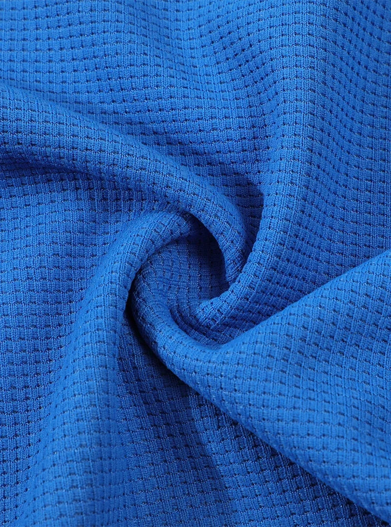 Korean Waffle Hooded Cardigans for Men Spring Autumn Contrast Color Single Breasted Hoodies Breathable Casual Lightweight Jacket