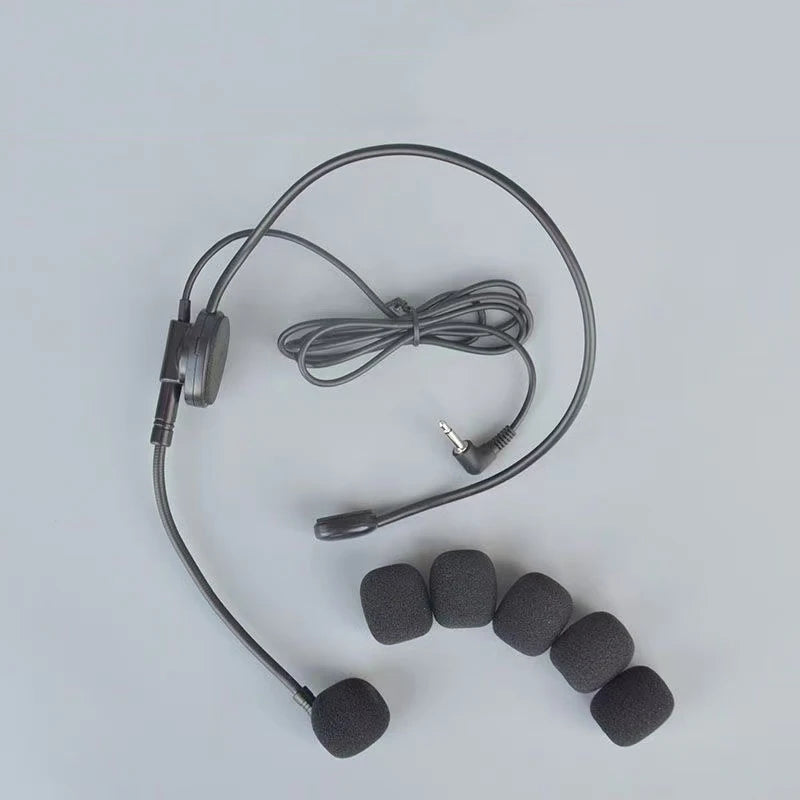 Microphone Cover Headset Replacement Foam Telephone Headphone Mic Case Microphone Windscreen Windshied Sponge 10Pcs