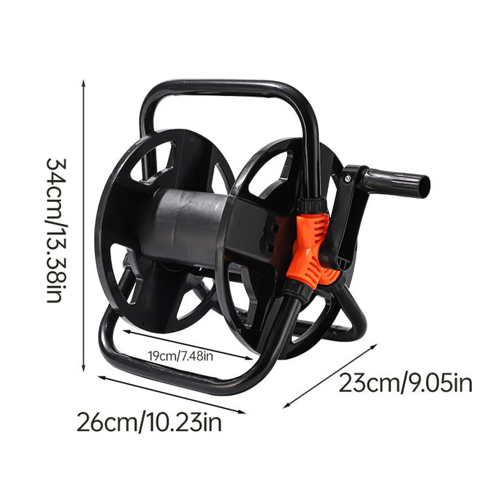 DIY Hose Reel Multi-Purpose Water Pipe Storage Rack Wear Resist Single Arm Pipe Coiler Portable Home Garden Hose Storage Stand