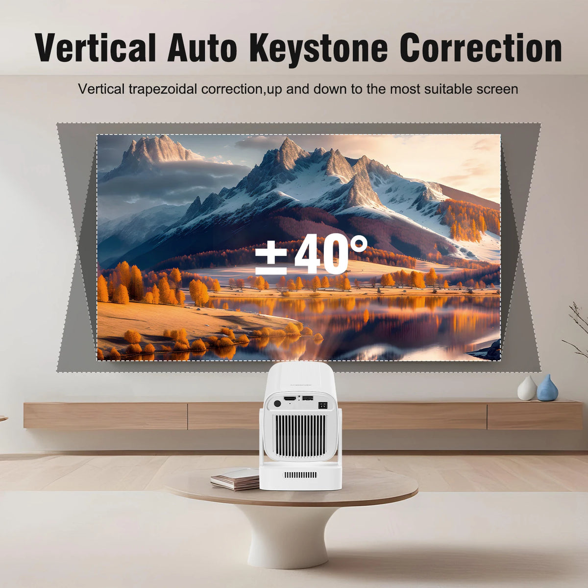 Magcubic HY310 Android 11 Projector 4K Native 1080P Auto Focus Native 330ANSI Dual Wifi BT5.4 Air Mouse Voice Home Outdoor Movie