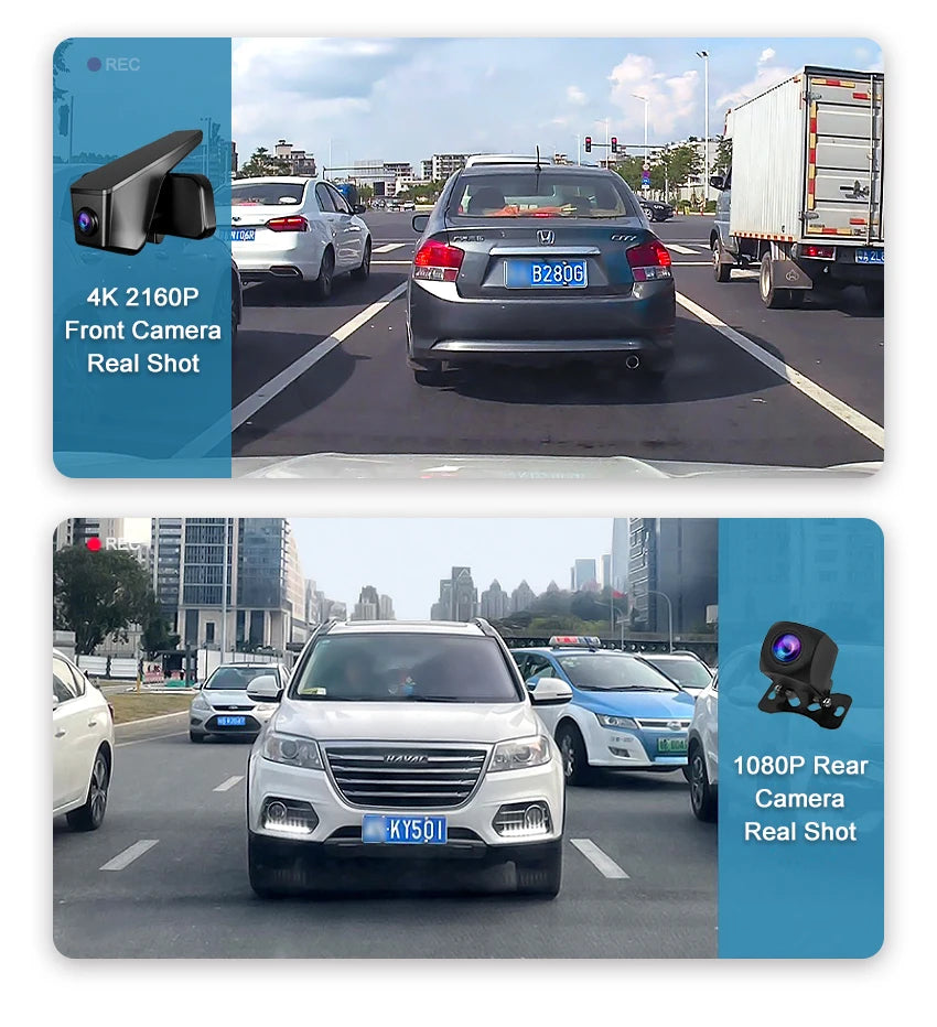 New! 4K UHD Plug and Play Car DVR Dash Cam Camera For Omoda 7 Omoda7 2025 2026 2027 Wifi Dashcam Customized Video Recorder