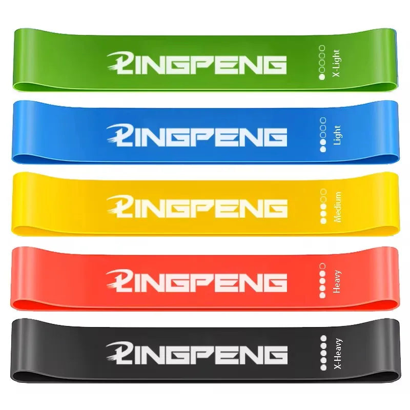 5pcs Fitness Resistance Bands Set-Include 5Colors,Exercise Tension Bands,Working Out,Exercise Gym,Yoga Training and Home Fitness
