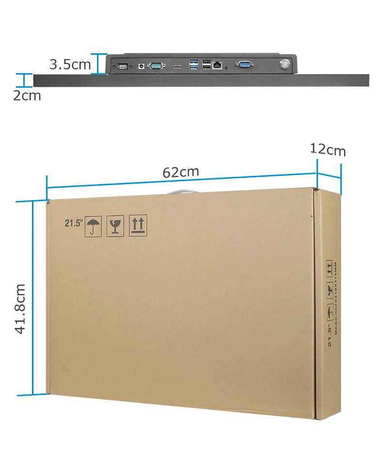 21.5 Inch Kitchen Display Screen Kds Pos System Hardware Kitchen Order Display Monitor Menu Management Display Screen