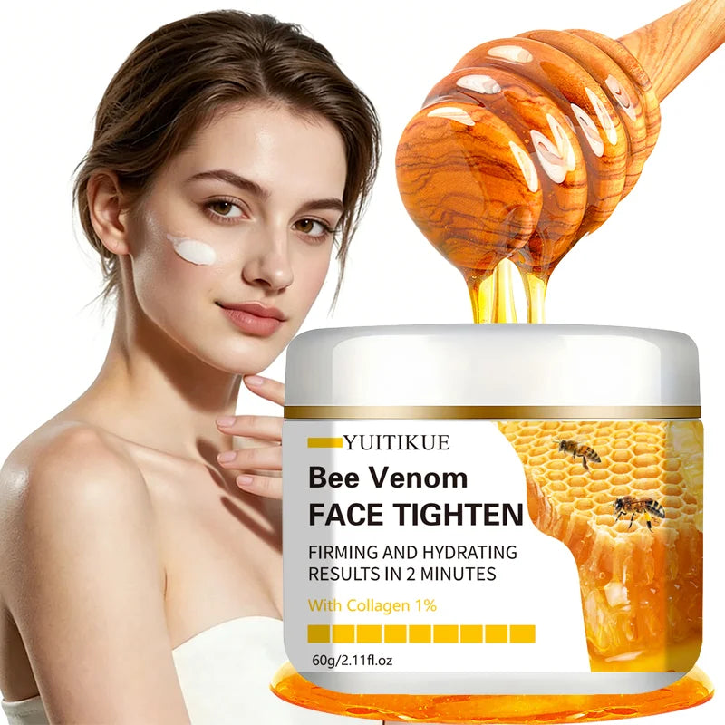 YUITIKUE Bee Venom Face Tighten Cream Collagen Anti Aging Moisturizing Firming Hydrating Skin Care