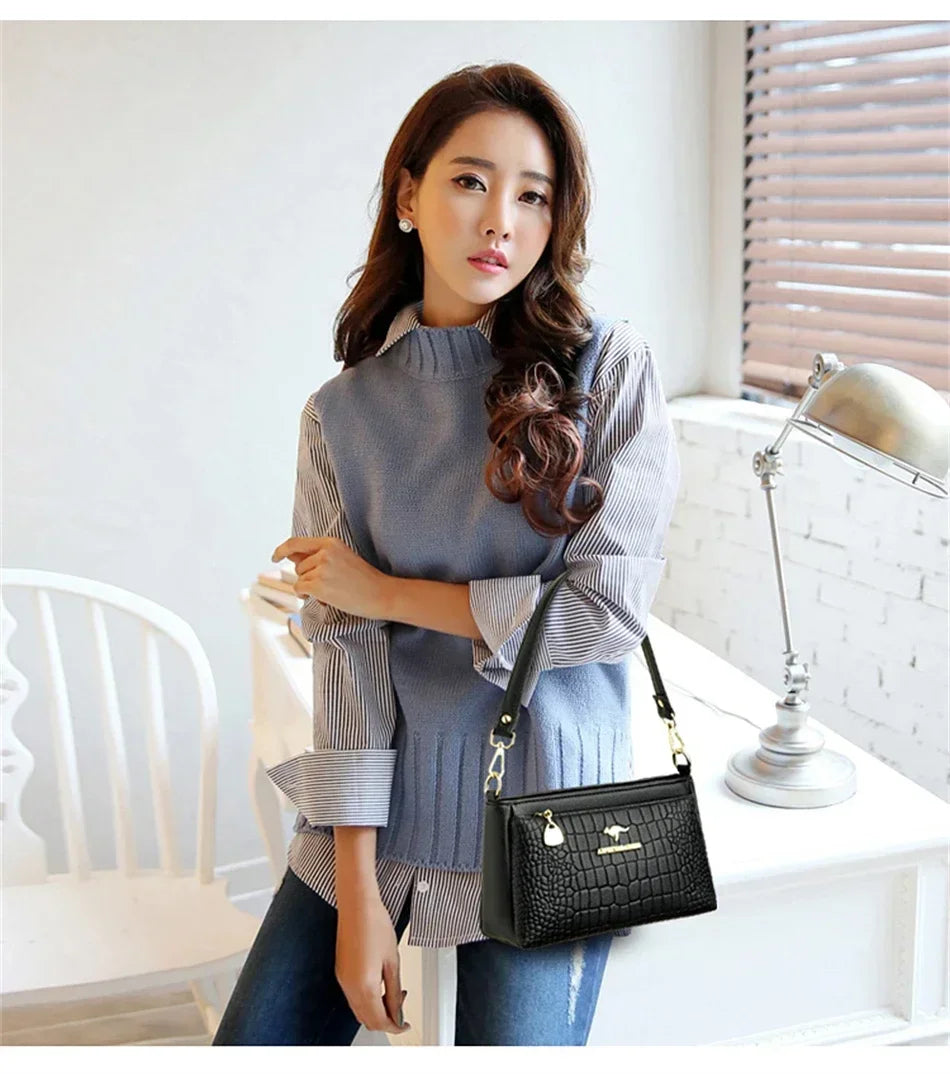 Genuine Brand PU Leather Sac Luxury Handbags Women Bags Designer Shoulder Crossbody Hand Bags for Women 2022 Purses and Handbags
