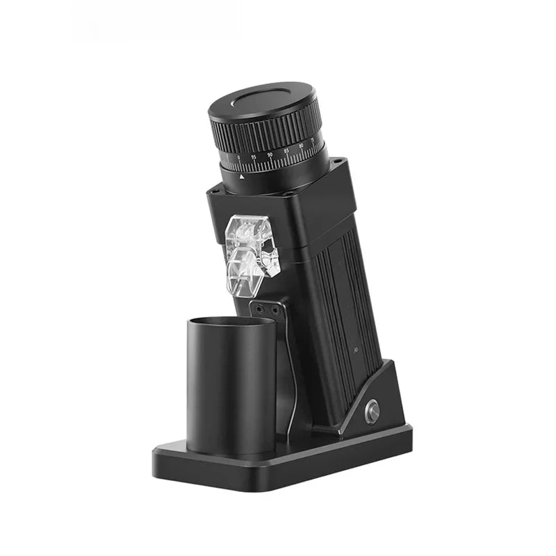 E55Pro Electric 55MM Titanium Cone Burr Stepless Adjustment Espresso Brew Coffee Bean Grinder Black