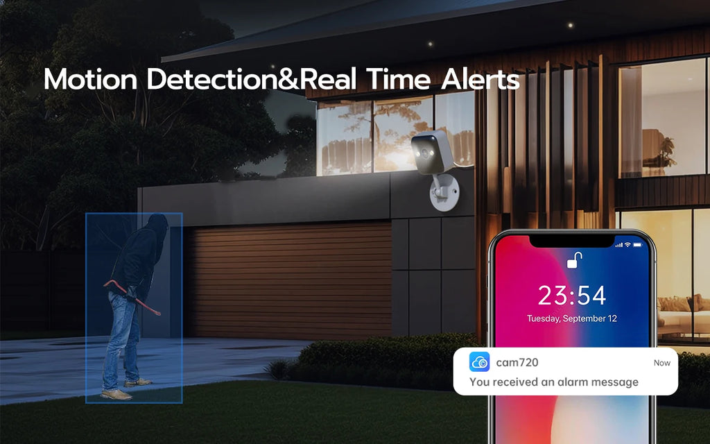 JOOAN 3MP Indoor Security WiFi IP Camera Moiton Detection Night Vision Smart Baby Monitor 24/7 Video Surveillance Camera