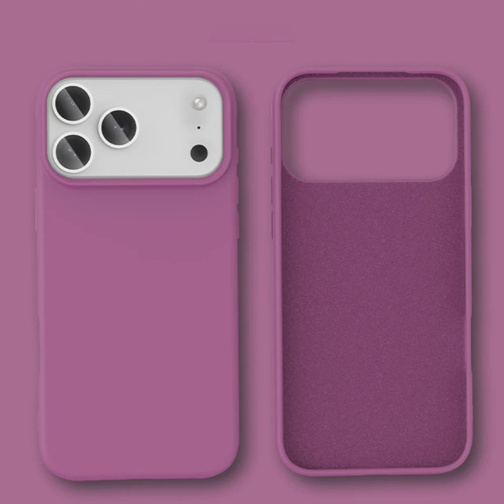 Shockproof Soft Liquid Silicone Phone Case For iPhone 18 17 Air 16 16E 15 14 13 12 11 Pro Max Plus Skin Feeling Protection Cover