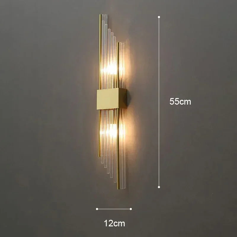 Luxury Wall Lamp Modern LED Gold Wall Light Indoor Lighting Wall Sconce Home Decor for Living Room Bedroom Bedside Stairs Lamps