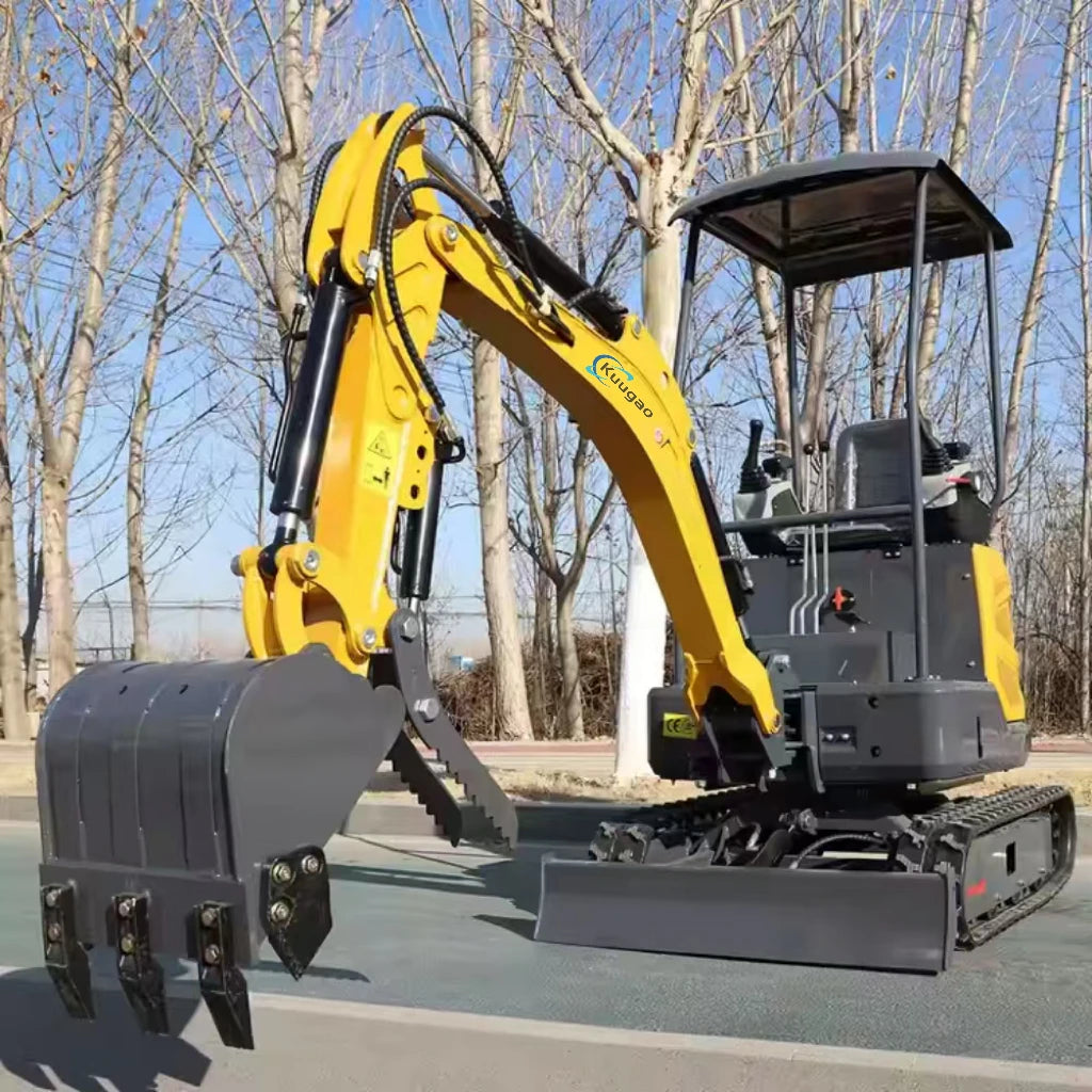 Mini Excavator 1.5 ton 1.8 ton Customized Free Shipping Multi-function  Kubota Engine Digger Small Crawler Farm Excavators Home