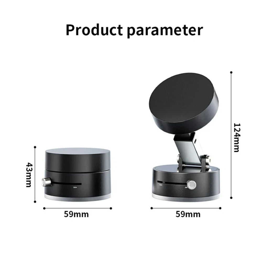 Pack Magnetic Phone Holder with Vacuum Suction Cup for Car, Foldable Mobile Stand for iPhone/ Android - DIY Accessories