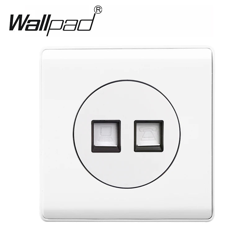 1 2 3 4 Gang Switch with LED Indicator White Plastic PC Panel On and Off Push Button Rocker 1 2 Way
