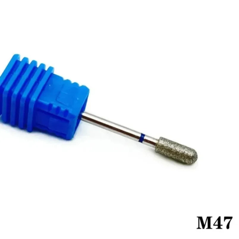 Flame Cone Cuticle Clean Nail Drill Bit 3/32'', Professional Safety Carbide Diamond Nail Bit Nail Cleaner for Cuticle Dead Skin