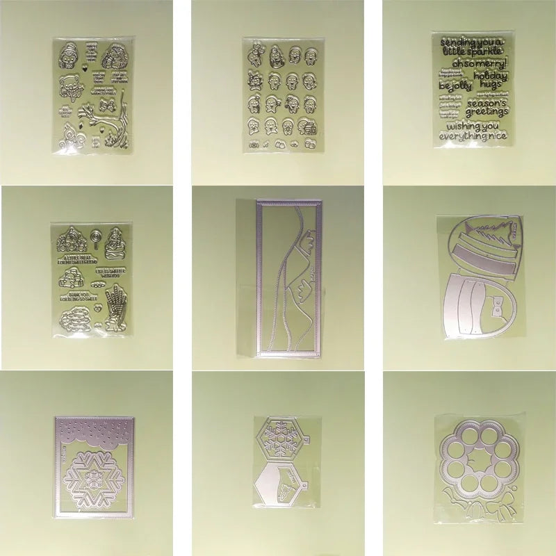 2021New Arrival Metal Cutting Dies and Stamps  for DIY Scrapbooking Diary Photo Album Craft Paper Card Making Embossing