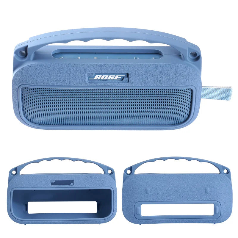 ZOPRORE Silicone Cover Case for Bose SoundLink Flex (2nd Gen) Speaker, Travel Protective Cover with Shoulder Strap and Carabiner