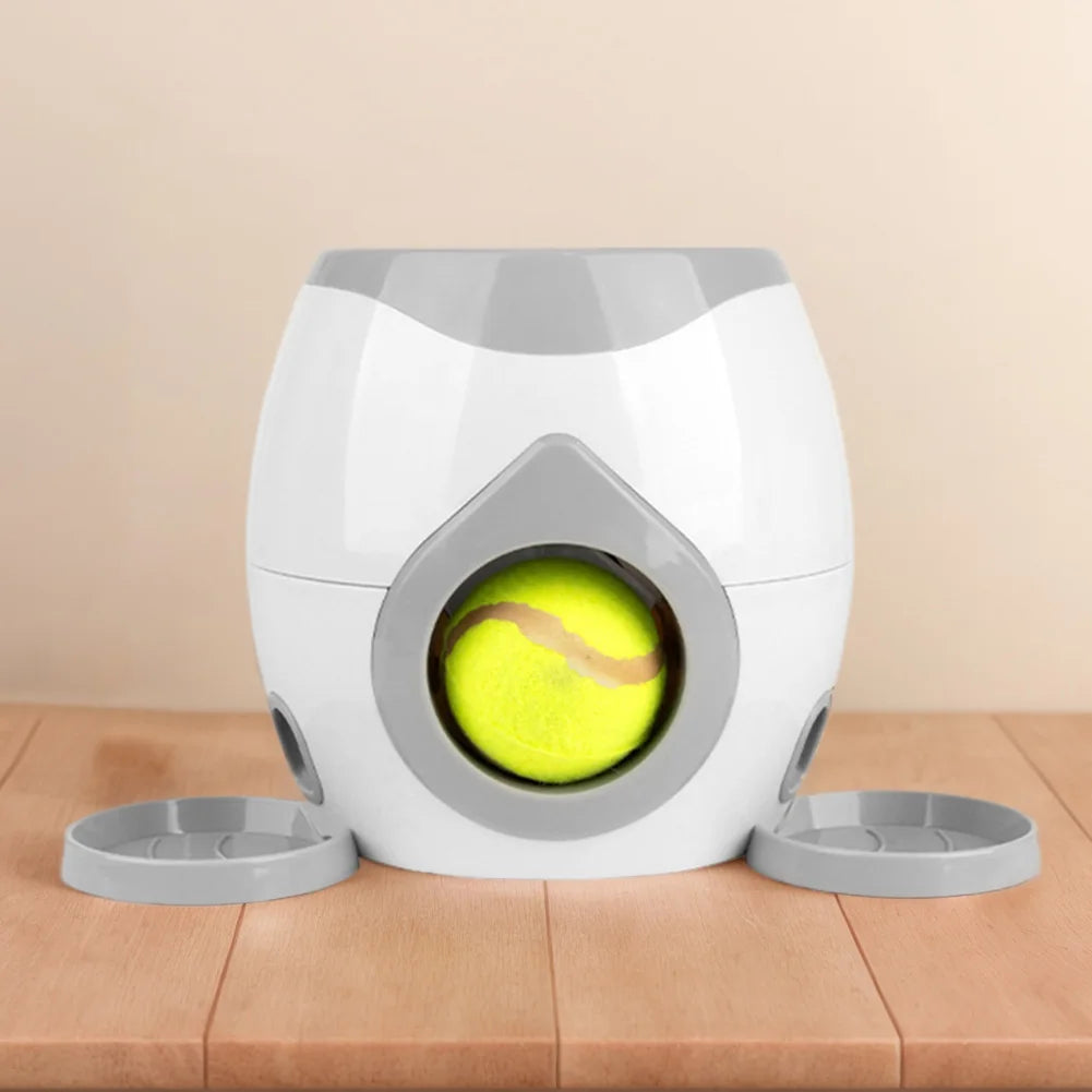 Automatic Dog Ball Launcher Dog Tennis Food Reward Machine Interactive Dog Ball Thrower Dog Tennis Balls Feeder for Dogs