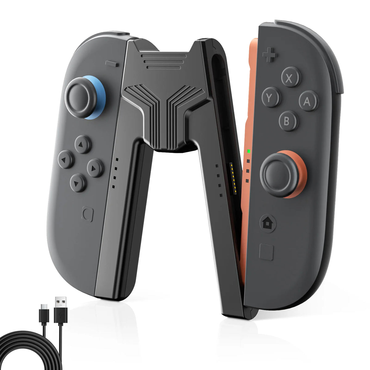 Aolion For Switch 2 Portable Charging Grip Bracket For NS2 Joy-con Controller Handle Charging Dock For Switch 2 Game Accessories