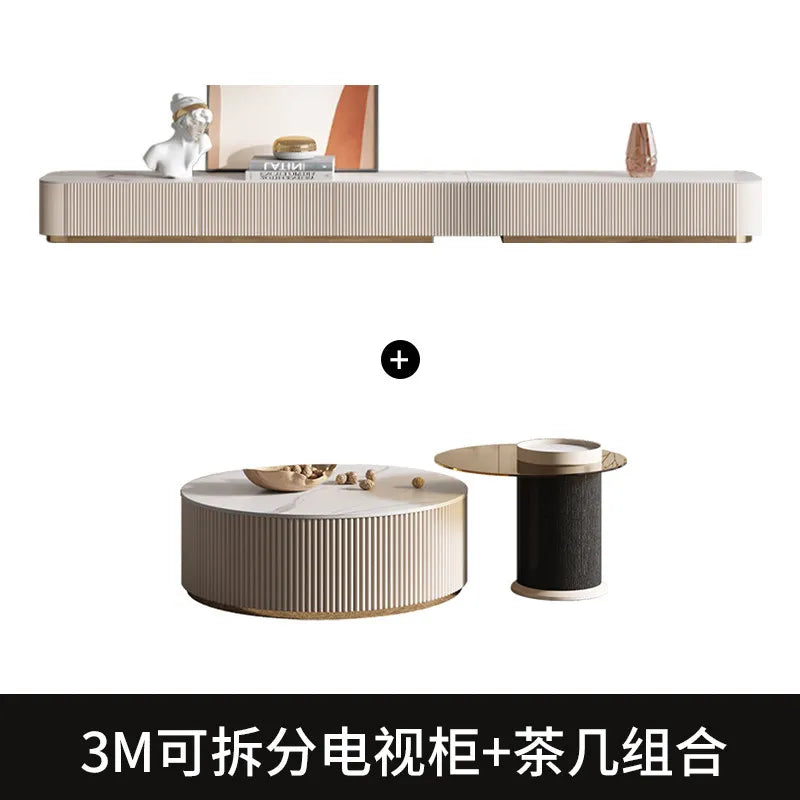Modern Storage Tv Stand Living Room Mural Universal Media Wall Tv Stand Luxury Smart Muebles Para Salas Home Furniture